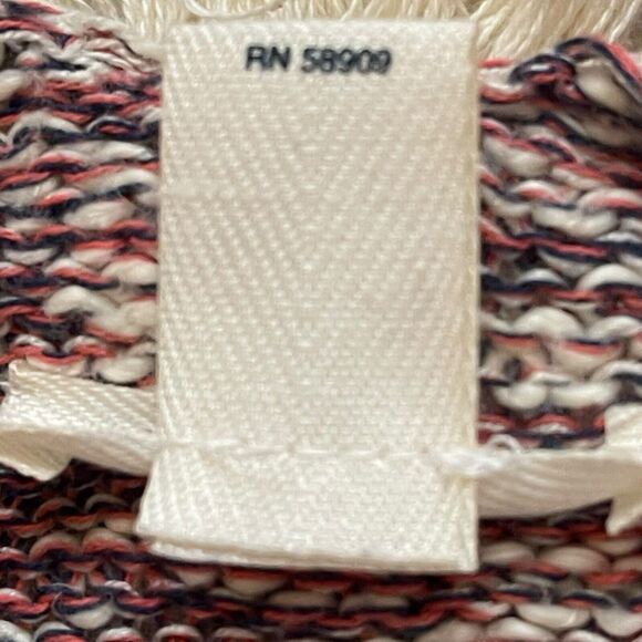 Westbound Plus 2X Shawl Poncho Cardigan Fringe Tribal Trim Boho Knit Sweater - Picture 3 of 7